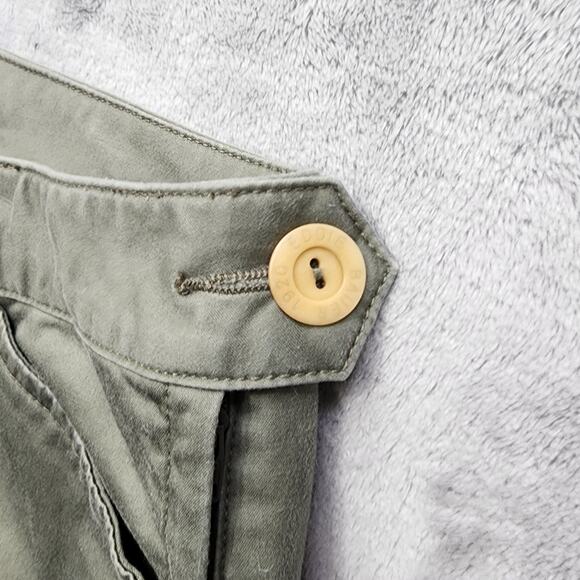 Eddie Bauer Pants Womens 12 Green Mercer Fit Straight Leg Ankle Chino Stretch - Picture 2 of 14